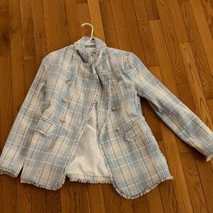 Fate Blue and White Checkered Jacket